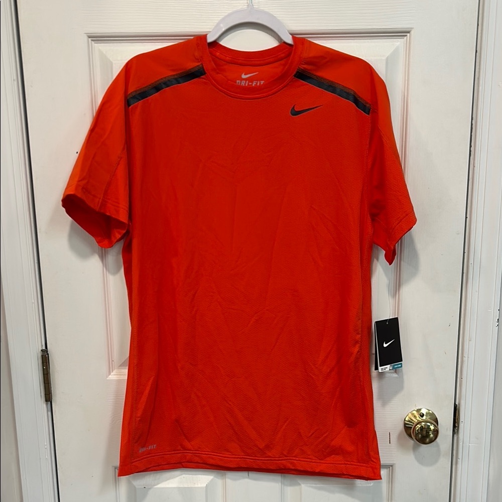 NWT Nike Men's Orange Dri-FIT Shirt Size Medium